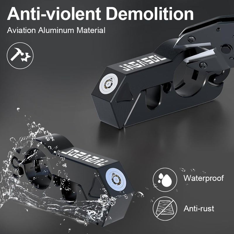 JAGASOL Motorcycle Lock 'Combo Anti Theft Lock' for Motorbike, Scooters, ATV & Dirt Bike - Image 4